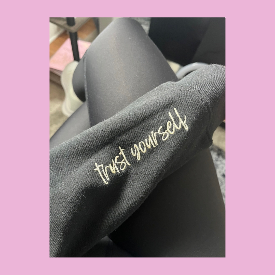 'Trust Yourself' Cropped Hoodie