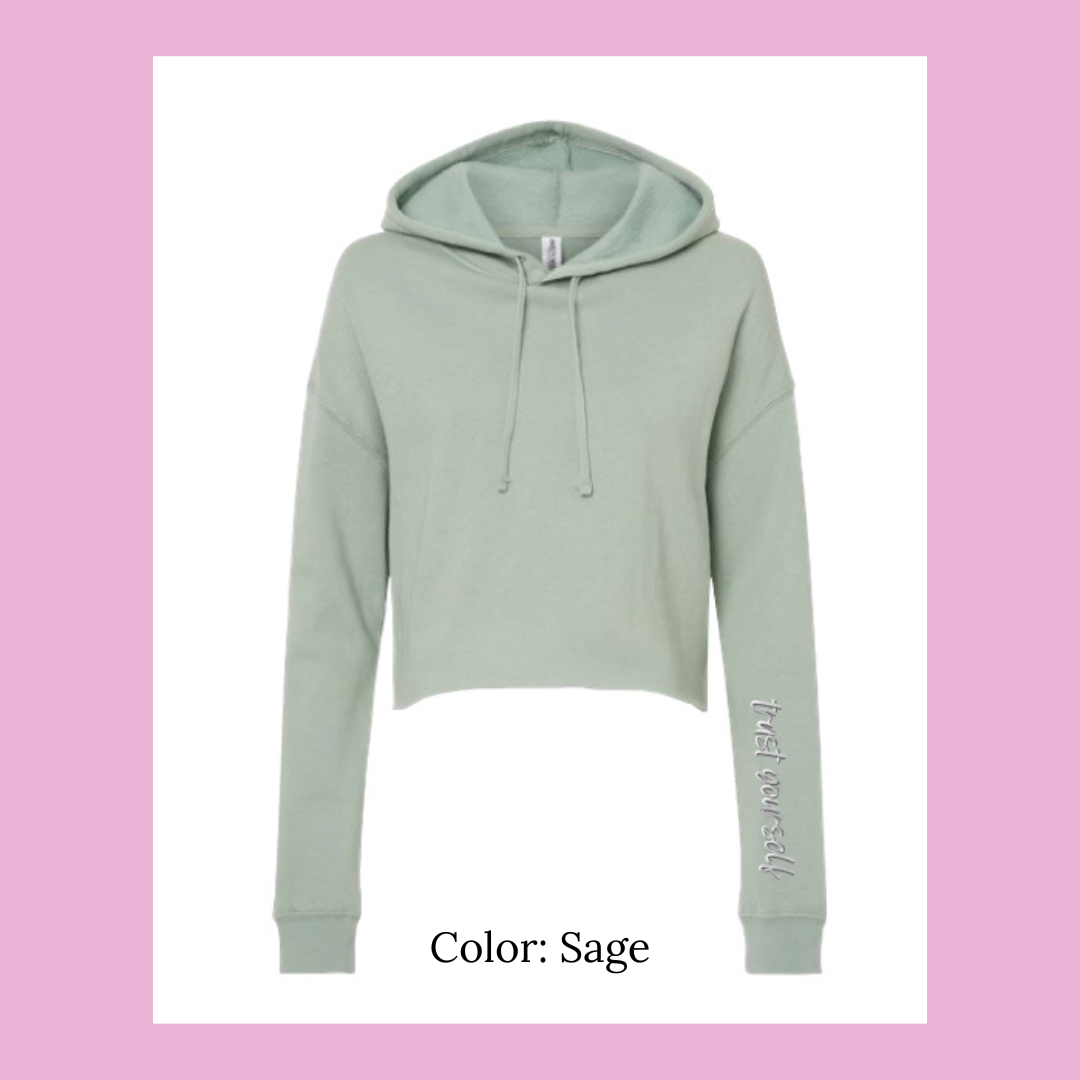 'Trust Yourself' Cropped Hoodie