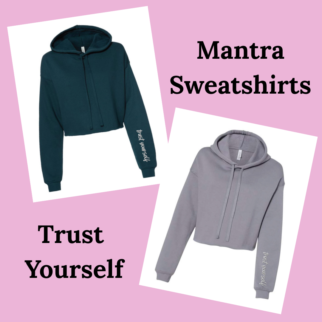'Trust Yourself' Cropped Hoodie