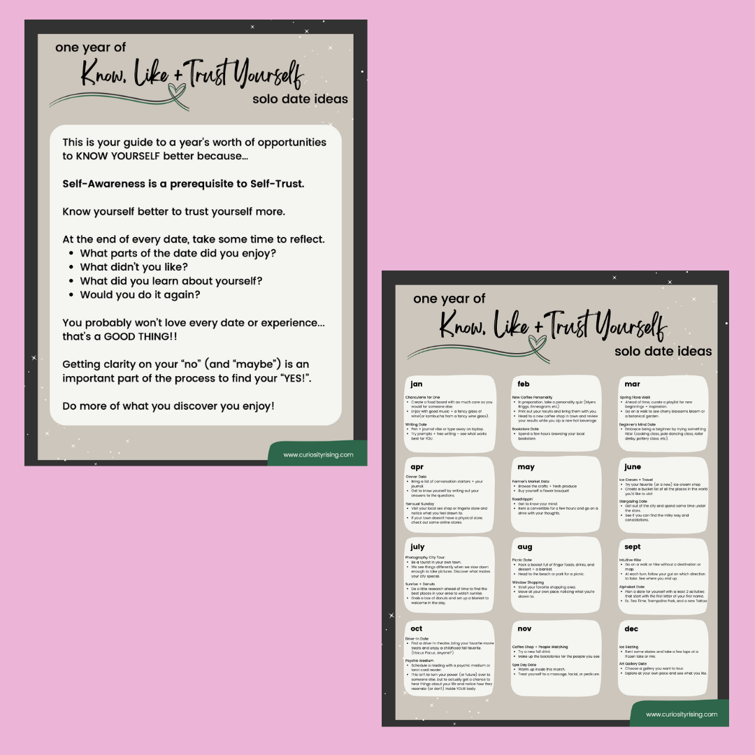 Self-Trust Handouts Bundle