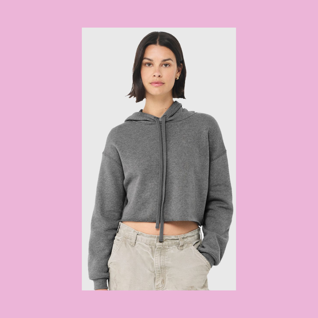 'Trust Yourself' Cropped Hoodie
