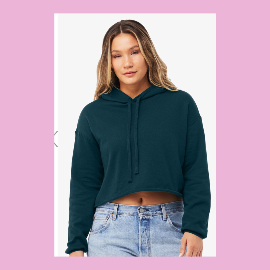'Trust Yourself' Cropped Hoodie