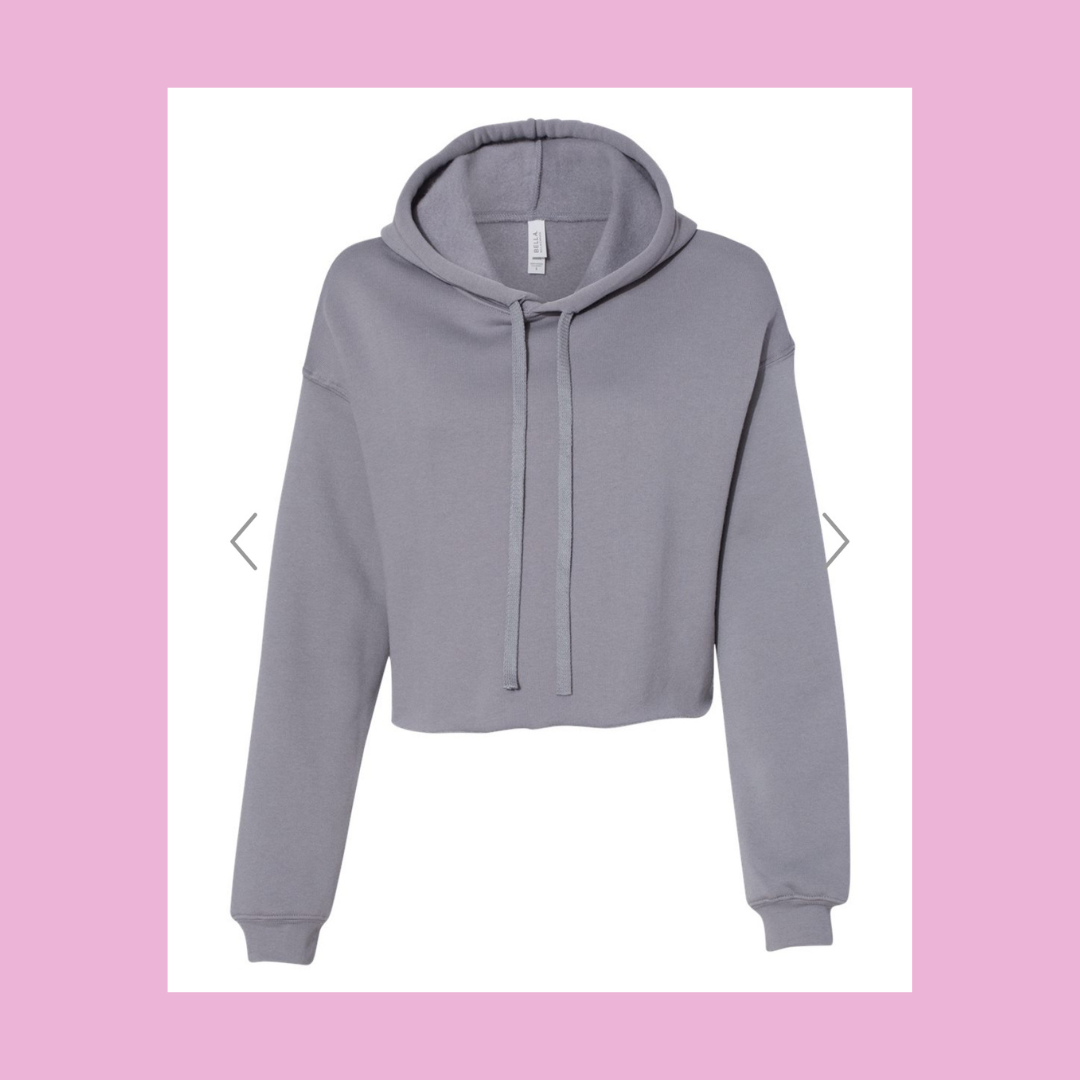 'Trust Yourself' Cropped Hoodie