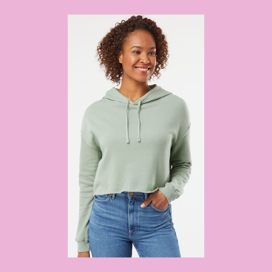 'Trust Yourself' Cropped Hoodie
